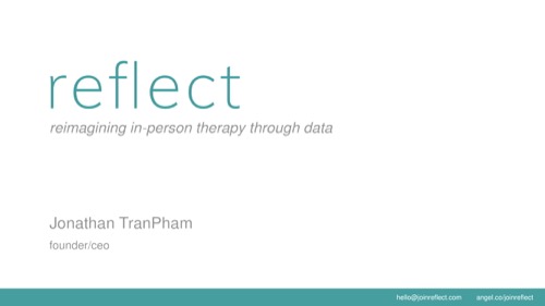 Reflect Seed pitch deck