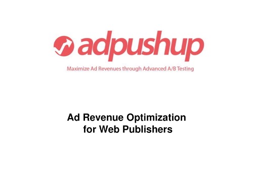Ad PushUp Seed pitch deck