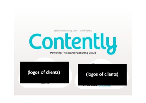 Contently Series B pitch deck